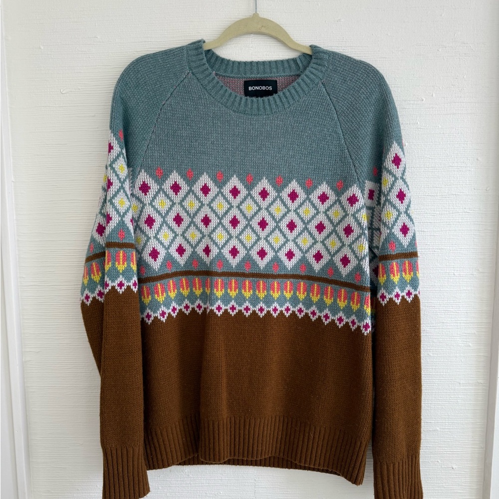 Bonobos Multicolor Patterned Men's Sweater